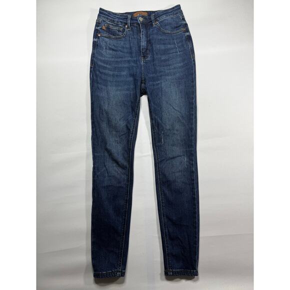 Judy Blue Women's Skinny Fit Stretch Blue Denim Jeans - Size 7 (28x28) - Picture 1 of 5